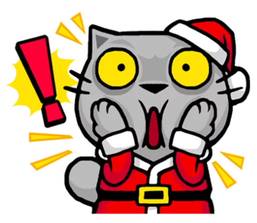 Sticker from the "Meow ! Merry Christmas & Happy New Year" sticker pack