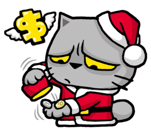 Sticker from the "Meow ! Merry Christmas & Happy New Year" sticker pack