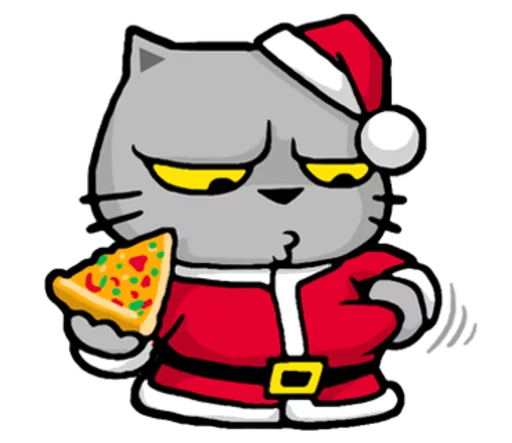 Sticker from the "Meow ! Merry Christmas & Happy New Year" sticker pack