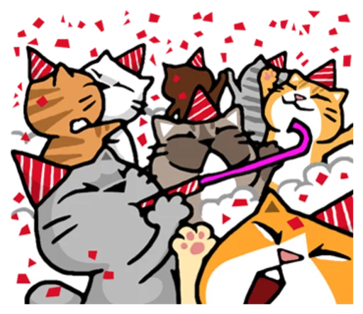 Sticker from the "Meow ! Merry Christmas & Happy New Year" sticker pack