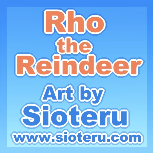 Sticker from the "Rho the Reindeer" sticker pack