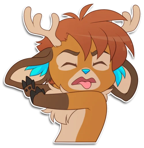 Sticker from the "Rho the Reindeer" sticker pack