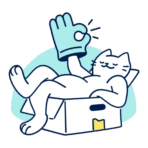 Sticker from the "Кот Макс" sticker pack