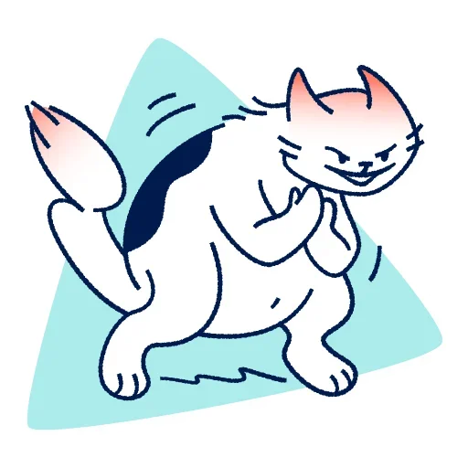 Sticker from the "Кот Макс" sticker pack