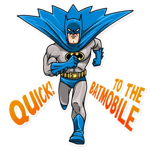 Sticker from the "Silver Age Batman" sticker pack