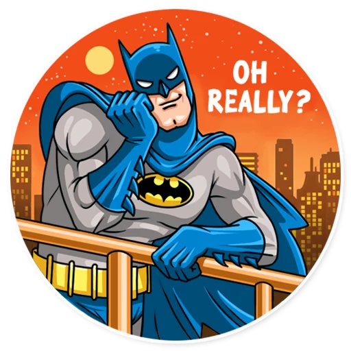 Sticker from the "Silver Age Batman" sticker pack