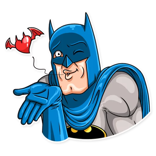 Sticker from the "Silver Age Batman" sticker pack