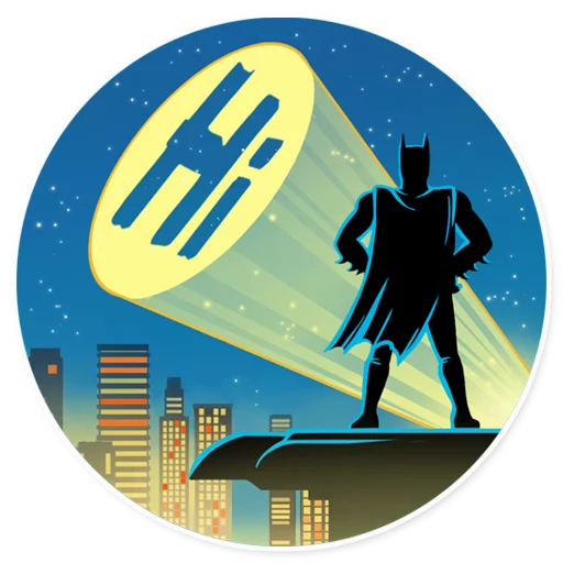 Sticker from the "Silver Age Batman" sticker pack