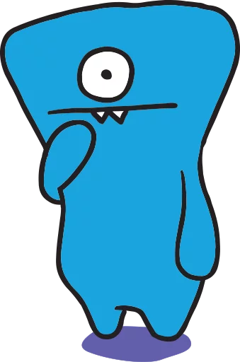 Sticker from the "Ugly Dolls" sticker pack