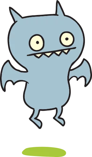 Sticker from the "Ugly Dolls" sticker pack