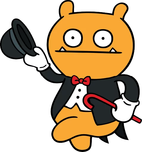 Sticker from the "Ugly Dolls" sticker pack