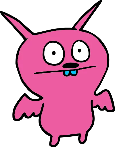 Sticker from the "Ugly Dolls" sticker pack