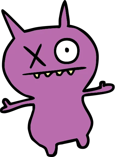 Sticker from the "Ugly Dolls" sticker pack