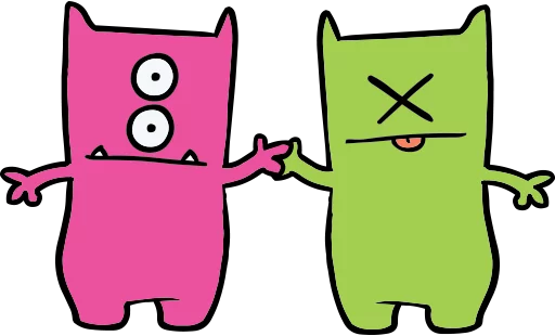 Стикер из набора "Ugly Dolls"