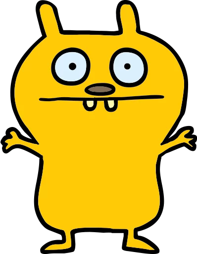 Sticker from the "Ugly Dolls" sticker pack