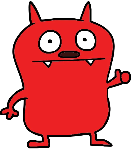 Sticker from the "Ugly Dolls" sticker pack