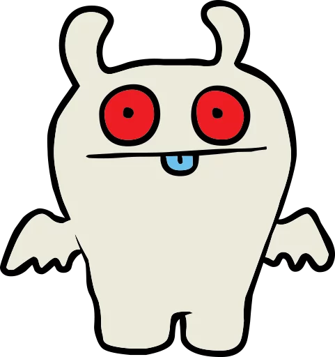 Sticker from the "Ugly Dolls" sticker pack