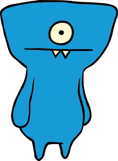 Sticker from the "Ugly Dolls" sticker pack