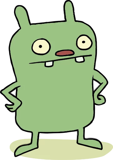 Sticker from the "Ugly Dolls" sticker pack