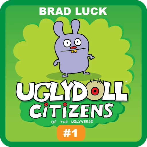 Sticker from the "Ugly Dolls" sticker pack