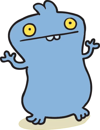 Sticker from the "Ugly Dolls" sticker pack