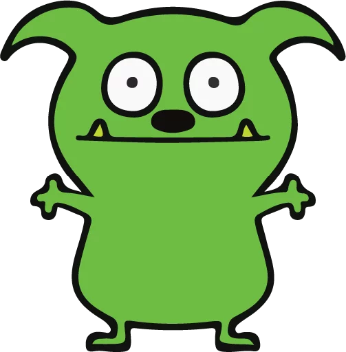 Sticker from the "Ugly Dolls" sticker pack