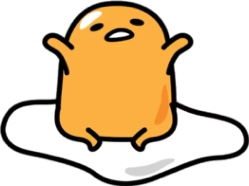 Sticker from the "Gudetama for Svikipiki" sticker pack