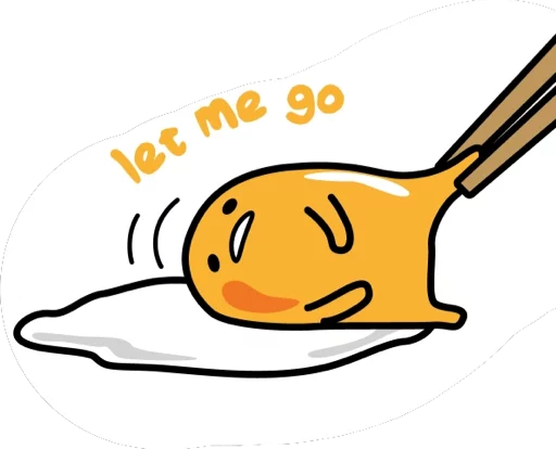 Sticker from the "Gudetama for Svikipiki" sticker pack