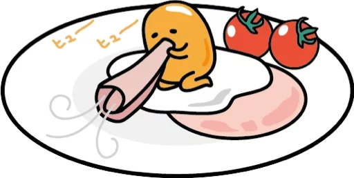 Sticker from the "Gudetama for Svikipiki" sticker pack