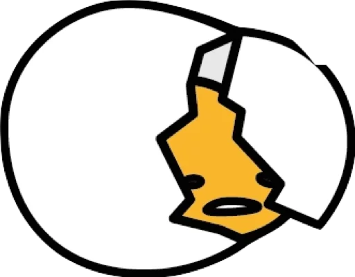 Sticker from the "Gudetama for Svikipiki" sticker pack