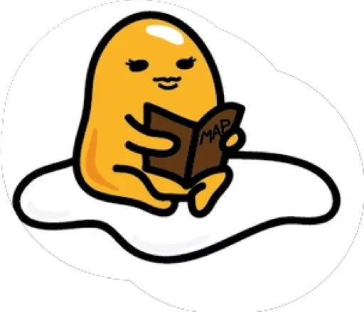 Sticker from the "Gudetama for Svikipiki" sticker pack