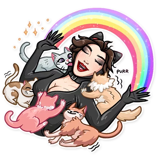 Sticker from the "Catwoman ::TgSticker" sticker pack