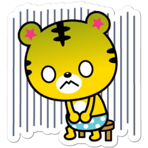 Sticker from the "Yango The Baby Tiger" sticker pack