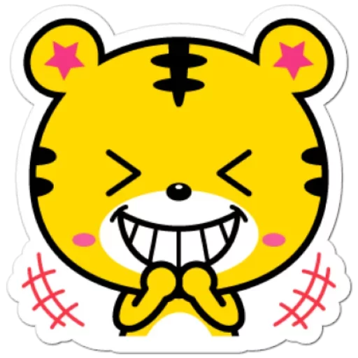 Sticker from the "Yango The Baby Tiger" sticker pack