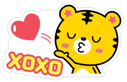 Sticker from the "Yango The Baby Tiger" sticker pack