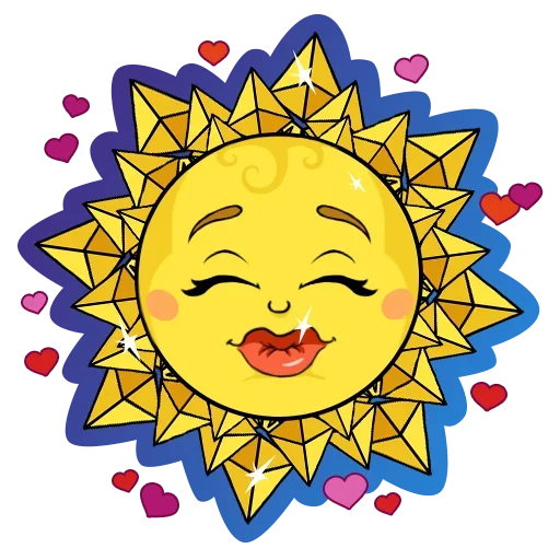 Sticker from the "Sun" sticker pack