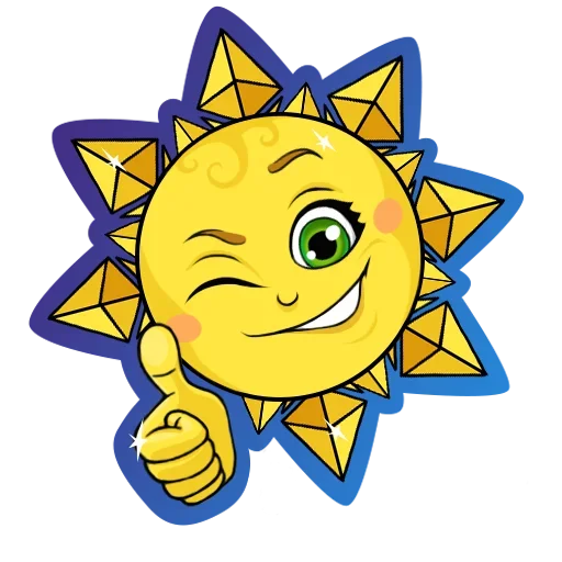 Sticker from the "Sun" sticker pack