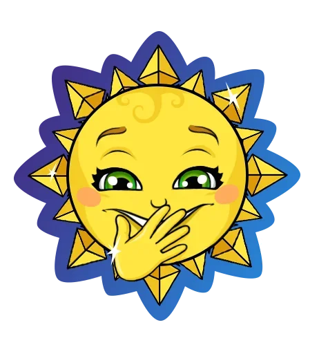 Sticker from the "Sun" sticker pack