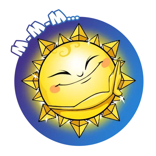 Sticker from the "Sun" sticker pack