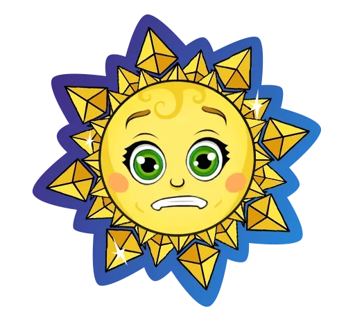 Sticker from the "Sun" sticker pack