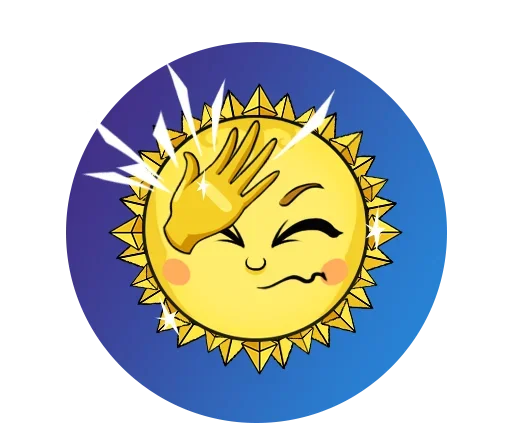 Sticker from the "Sun" sticker pack