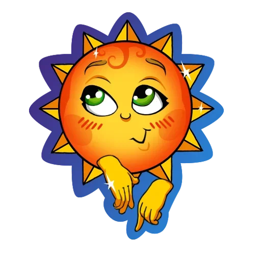 Sticker from the "Sun" sticker pack