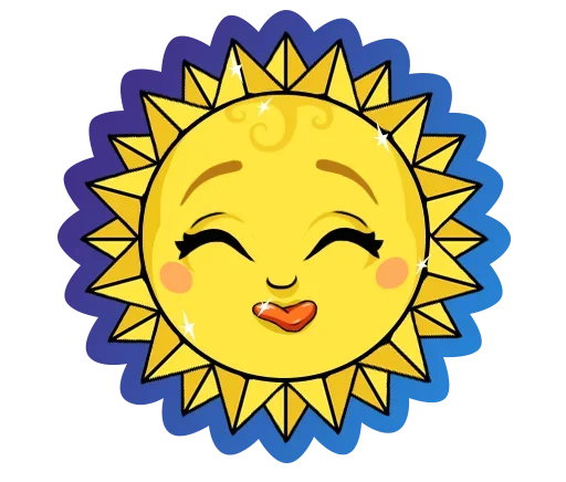 Sticker from the "Sun" sticker pack