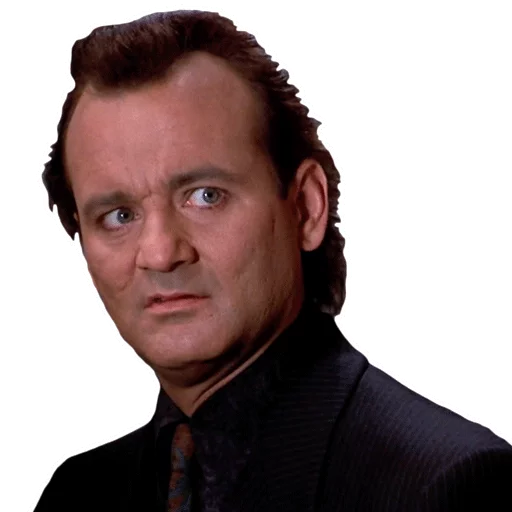 Sticker from the "Bill Murray Emotionless Emojis" sticker pack