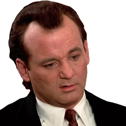 Sticker from the "Bill Murray Emotionless Emojis" sticker pack