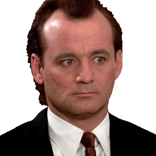 Sticker from the "Bill Murray Emotionless Emojis" sticker pack