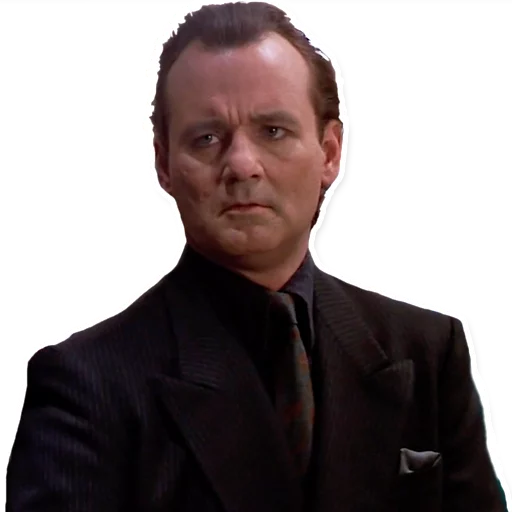 Sticker from the "Bill Murray Emotionless Emojis" sticker pack