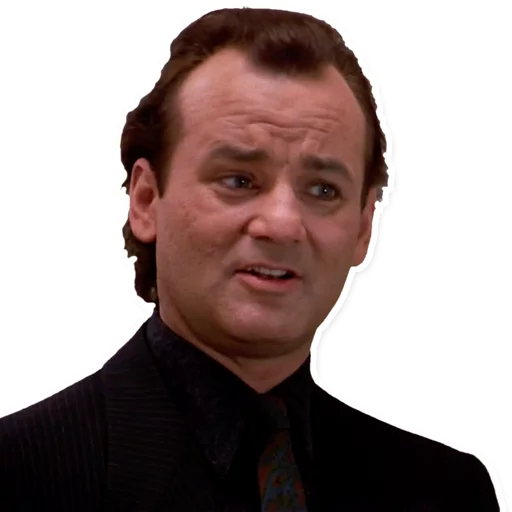 Sticker from the "Bill Murray Emotionless Emojis" sticker pack