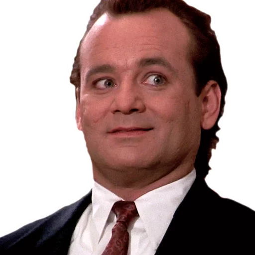 Sticker from the "Bill Murray Emotionless Emojis" sticker pack