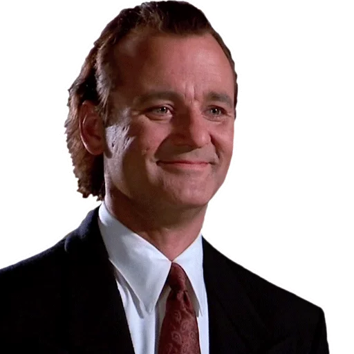 Стикер из набора "Bill Murray Emotionless Emojis"